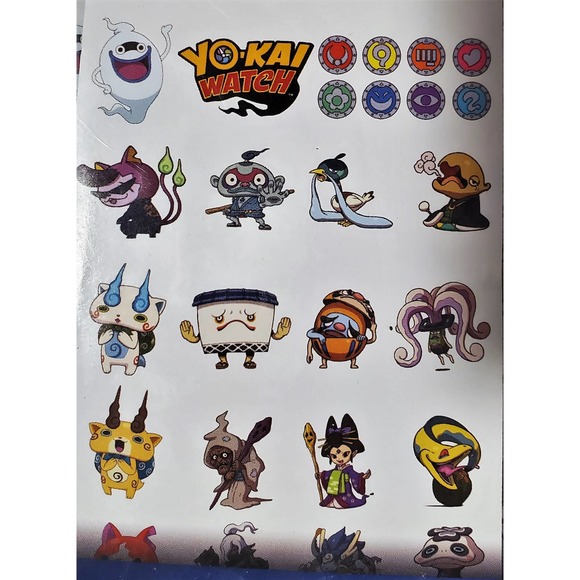 Yo-Kai Medallium Collect. Series 2Medal/Character Pages 1 Sticker Sheet Lot of 3 - Picture 5 of 5